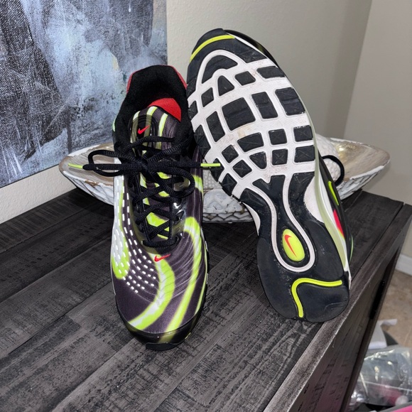 Nike Air Max Deluxe in the Black/Volt/Habanero Red/White SZ 11 - Picture 8 of 8